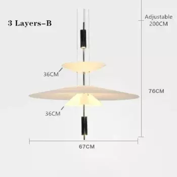 Подвесной светильник JIANKEXING золотистый акриловый