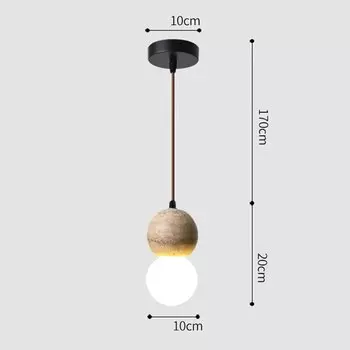 Подвесной светильник Juhaw желтый травертин