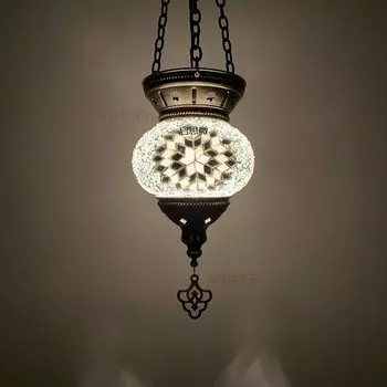 Подвесной светильник KEYSMICRO, мозаичный, бронза, 1 штука