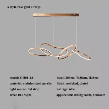 Подвесной светильник Luminaria GH01 из нержавеющей стали