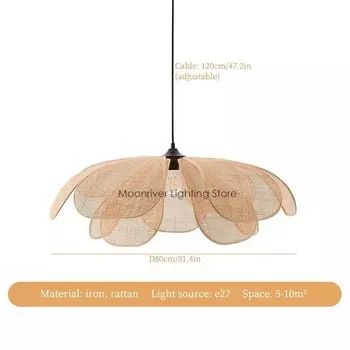 Подвесной светильник Moonriver из ротанга
