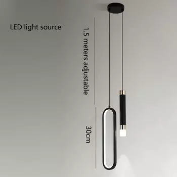 Подвесной светильник NoEnName_Null черный и золотой