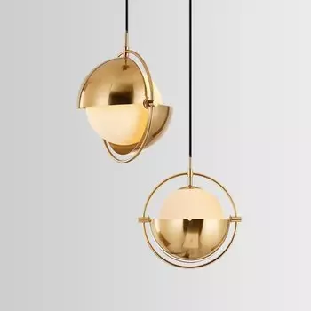 Подвесной светильник NoEnName_Null, железный, золотой, черный