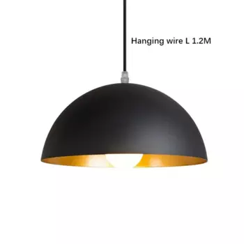 Подвесной светильник ONEYLTT черный полукруг E27