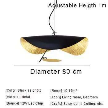 Подвесной светильник OWEN LYCA, белый/черный, 8/16 Вт