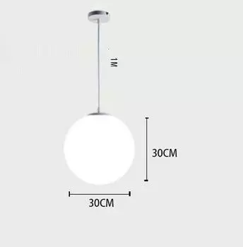 Подвесной светильник QINGYUNKE, стеклянный, белый, круглый