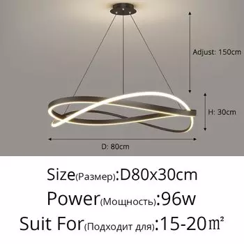 Подвесной светильник QIYIMEI, черный/белый/зеленый, металлический, LED