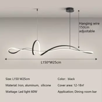 Подвесной светильник SaloEElaitte, теплый/нейтральный/белый свет, 120/150 см