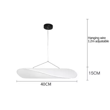 Подвесной светильник SANDYHA из ткани, LED, для гостиной