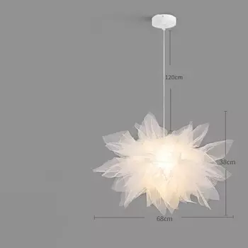 Подвесной светильник XIUAN, белый, кружевной, металлический
