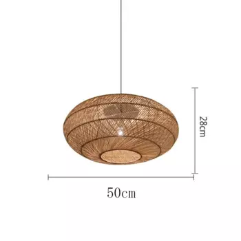 Подвесной светильник XunShiNi из ротанга