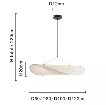 Подвесной светильник YongYing Lumin, белый, шелк