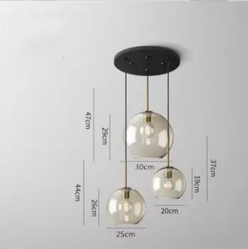 Подвесной светильник YongYing Lumin, стеклянный, ретро