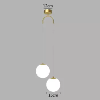 Подвесной светильник ZIMULONG стеклянный золотой