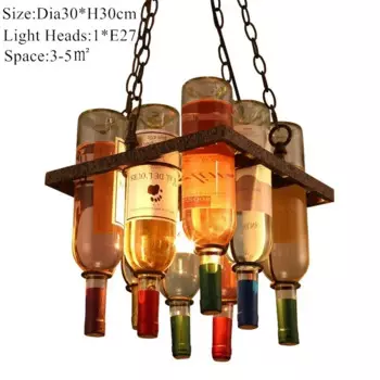 Подвесной светильник ZIMULONG винтажный из бутылки вина