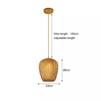 Подвесной светильник ZODOLAMP из бамбука