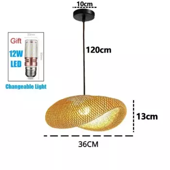 Подвесной светильник ZODOLAMP из бамбука