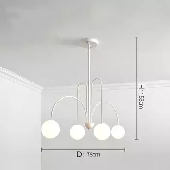 Подвесной светодиодный светильник черный/золотой/белый