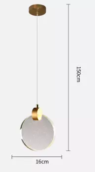 Подвесной светодиодный светильник из хрусталя