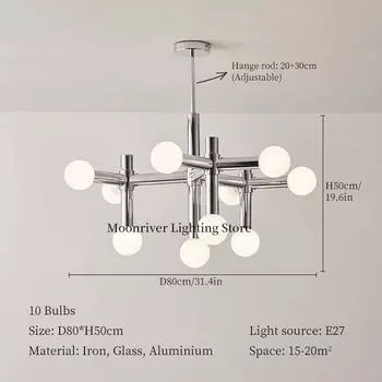 Подвесные стеклянные светильники Winfordo Bauhaus