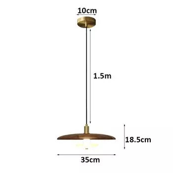Подвесные светильники ASANZUO из дерева для гостиной