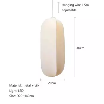 Подвесные светильники DRMIYA Wabi Sabi из металла и шелка