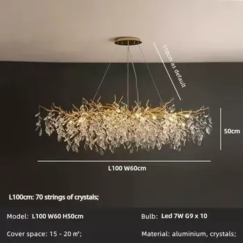 Подвесные светильники Gadeliaram, хрустальные, LED