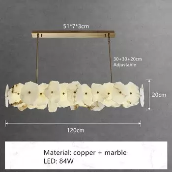 Подвесные светильники IWP из меди и мрамора