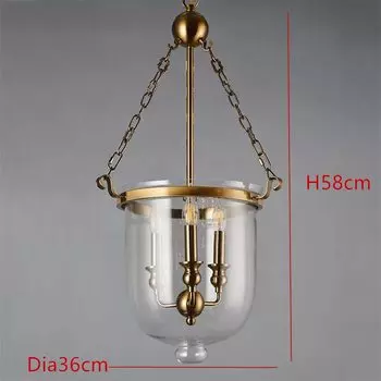 Подвесные светильники IWP классический лофт золото 3 штуки