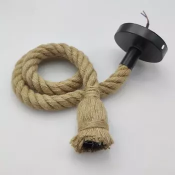 Подвесные светильники из пеньковой веревки ZHB stcfies, 2 метра, E27