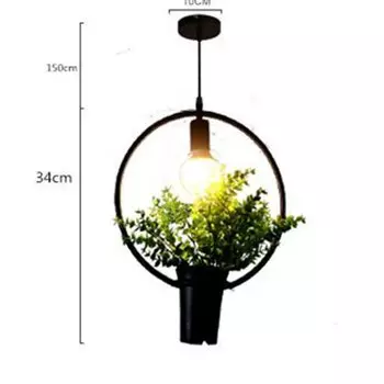 Подвесные светильники JKGBL черные из железа E27