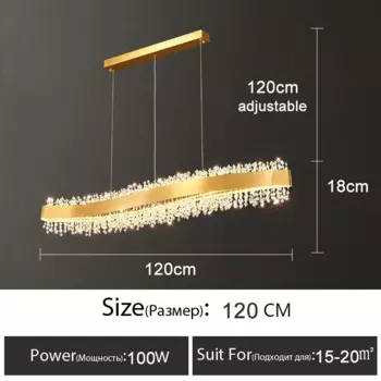 Подвесные светильники LNLZ хрустальные золотые