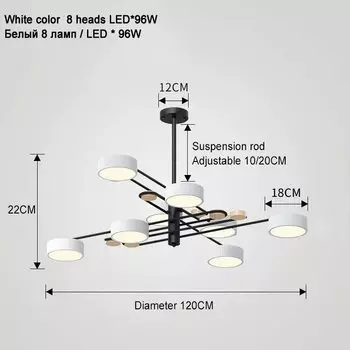 Подвесные светильники nomsun LED 48Вт серые