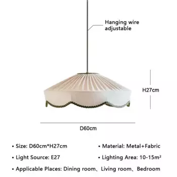 Подвесные светильники VIGOUS, тканевые, теплый свет