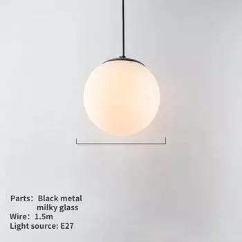 Подвесные светильники ZISIZ стеклянные белые