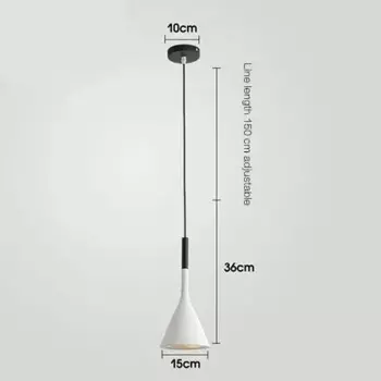 Подвесные светодиодные светильники ZODOLAMP черные/белые E27