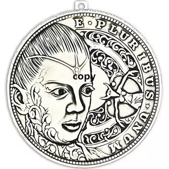 Подвижной механизм монета Хобо Никель Моргана