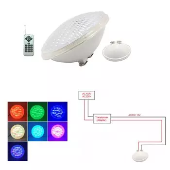 Подводные огни HKGOLDTURE PAR 56 RGB 12В