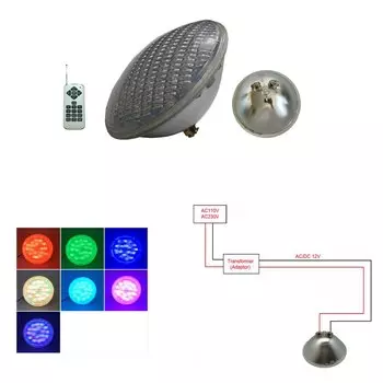 Подводные огни HKGOLDTURE RGB PAR56 12В