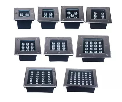 Подземный светодиодный светильник Marmenkina RGB 3-36Вт