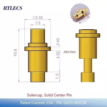 Pogo Pin разъем RTLECS XA 4A 5A 10A 15A 25A
