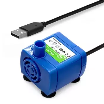 Погружной насос для воды для домашних животных 1,5Вт USB