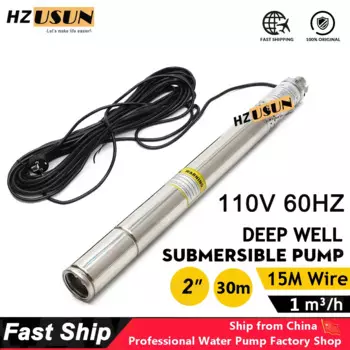 Погружной оросительный насос высокого давления, 110 В, 2 дюйма