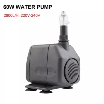 Погружной водяной насос для аквариума, 60 Вт, 2,8 м, 220 л/ч, 240-в