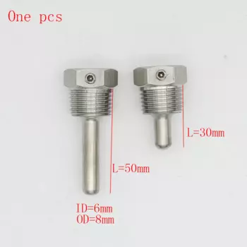 Погружные Датчики Thermowell, втулка для термоколодок из нержавеющей стали 304 BSP 1/2 "3/4" для труб макс. 6 мм, L30-L400mm 1 шт.