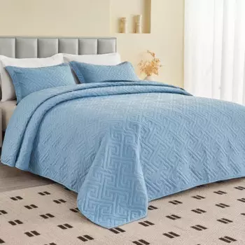 Покрывала большого размера для очень высоких/больших или стеганых покрывал, двустороннее легкое покрывало, 1 одеяло, 2 подушки