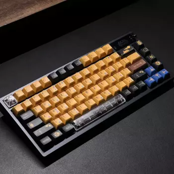 Пользовательская клавиатура KCA Profile 142 клавиш, 5 боковых красителей, сублимация PBT, полный набор для переключателей Cherry MX, Механическая игровая клавиатура