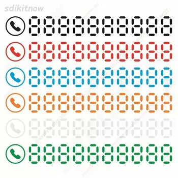 Пользовательская наклейка для парковки автомобиля, наклейка на окно, корпус, наклейка с номером телефона, бампер, дверь, ПВХ, Водонепроницаемый Виниловый дизайн с высечкой