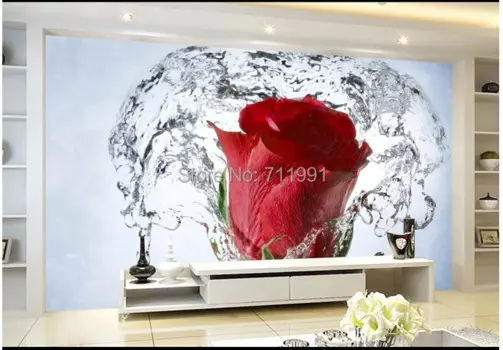 Пользовательские 3D стерео обои спрей розы для гостиной спальни ТВ настройки стены виниловые обои Papel de parede