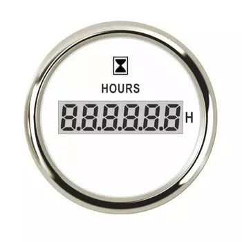 Пользовательские 52 мм 2-дюймовые цифровые счетчики часов, водонепроницаемые часы, ЖК-дисплей, часы, красная подсветка 9-32 В для авто, яхты, лодки, двигателя